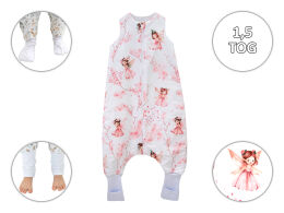 Ocieplany śpiworek 1,5 TOG ze skarpetkami