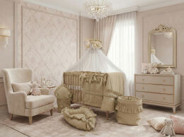 Łóżeczko z pościelą Glamour