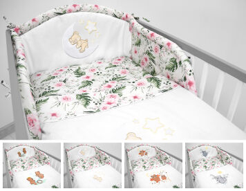 Pościel 3el - garden różowy