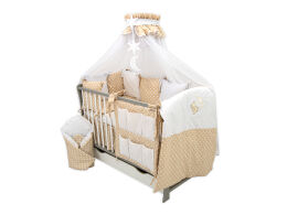 Łóżeczko z wyposażeniem - 27el haft moduły [SZB]