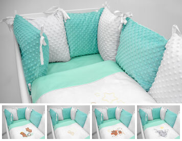 Pościel modułowa Minky 8el - miętowa