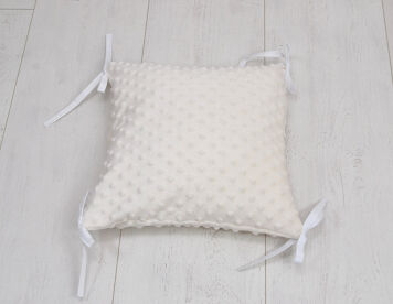 Poduszka Minky - Ecru