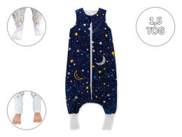 planety -1,5 TOG Śpiworek całoroczny ze skarpetkami