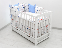 Łóżeczko dla niemowląt z wyposażeniem - 20el haft moduły [J]