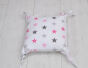 Poduszka bawełniana - Różowo szare gwiazdeczki