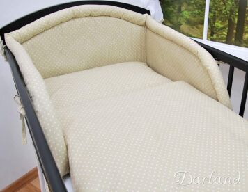 Pościel 2el - beżowe kropeczki 