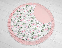 Dwustronna mata - Garden różowy + brudny róż