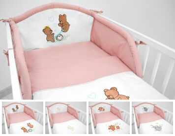 Pościel 3el - brudny róż