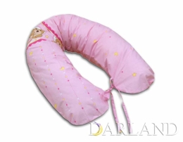 Poduszka dla kobiet w ciąży - miś w kółku różowy