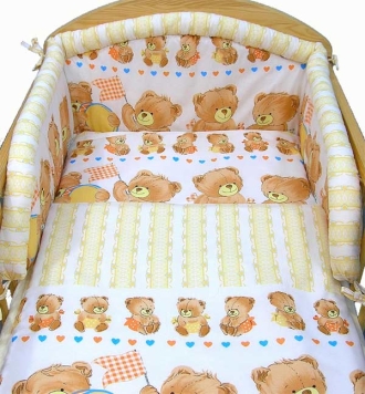 Ochraniacz do łożeczka120x60 babyland w beżu