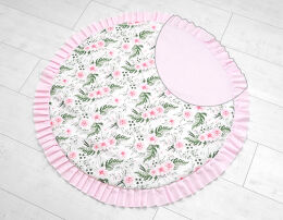 Dwustronna mata - Garden różowy + jasny róż