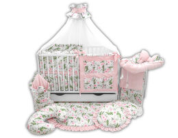 Łóżeczko tapczanik z wyposażeniem - 20el Romantic [J]