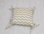 Poduszka bawełniana - Beżowy zygzak
