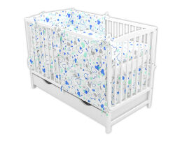 Łóżeczko z wyposażeniem - 10el ochraniacz [SZB]