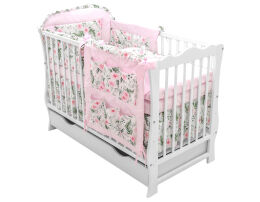 Łóżeczko tapczanik z wyposażeniem - 10el Romantic [J]