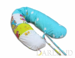 Poduszka dla kobiet w ciąży - miś z biedronką w turkusie