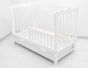Łóżeczko dziecięce tapczanik z szufladą - białe [J] - 2