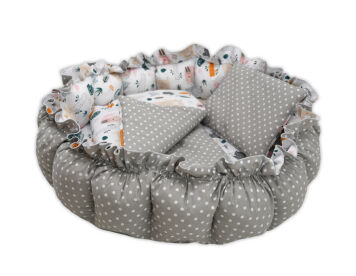 Dwustronna mata / basenik / gniazdo + kocyk i podusia