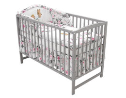 Łóżeczko z wyposażeniem - 9el haft [SZB BS]