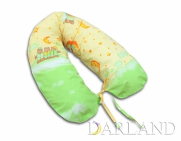 Poduszka dla kobiet w ciąży - misie na zielonych chmurkach