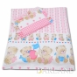 Pościel do wózka 4el - babyland w różu 