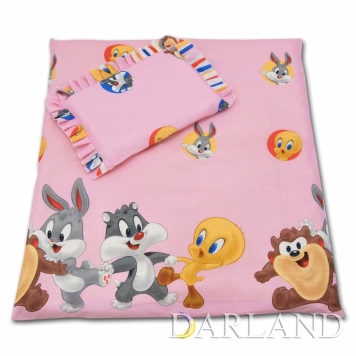 Pościel do wózka4el - looney tunes w różu 