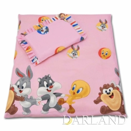 Pościel do wózka4el - looney tunes w różu 
