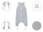 Szary -1,0 TOG Śpiworek muślinowy ze skarpetkami