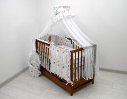 Łóżeczko z wyposażeniem - 16el haft [SZB]