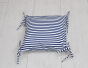 Poduszka bawełniana - Granatowe paski