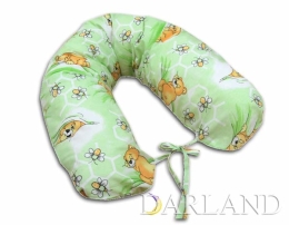 Poduszka dla kobiet w ciąży - zielony plaster miodu 