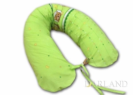 Poduszka dla kobiet w ciąży - miś w kółku zielony